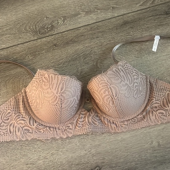 Aerie Real Power Balconette Lightly Lined Be Free Lace Bra 32DD - Picture 2 of 4